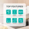Gorenje Induktionshäll GI6443BSCWF, Czarny, Built-in, 60 cm, Zone induction hob, Glass-ceramic, 4 zone(s)