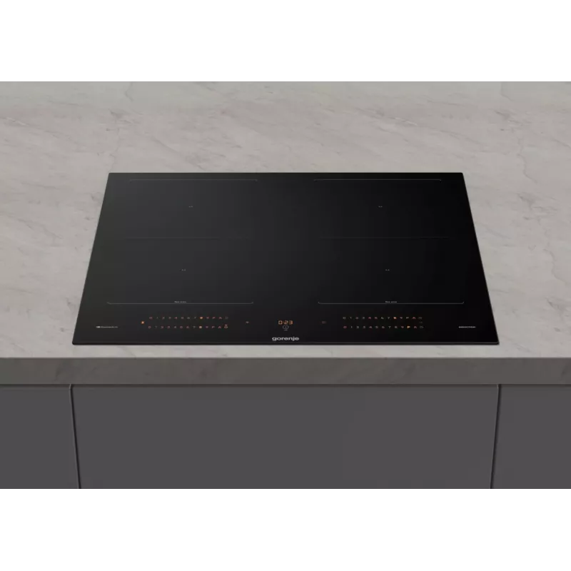 Gorenje Induktionshäll GI6443BSCWF, Czarny, Built-in, 60 cm, Zone induction hob, Glass-ceramic, 4 zone(s)