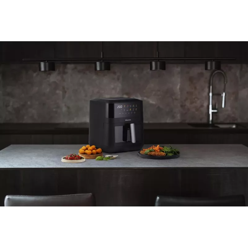 Hisense HAF2100DCD Pojedyncza 7,7 L 2100 W Frytkownica na gorące powietrze Czarna