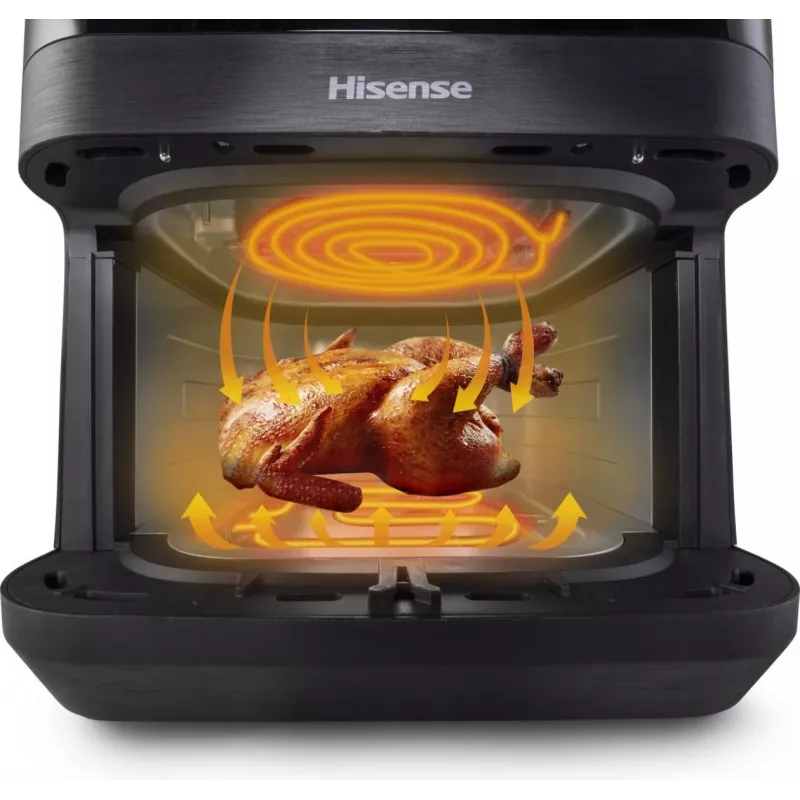 Hisense HAF2100DCD Pojedyncza 7,7 L 2100 W Frytkownica na gorące powietrze Czarna