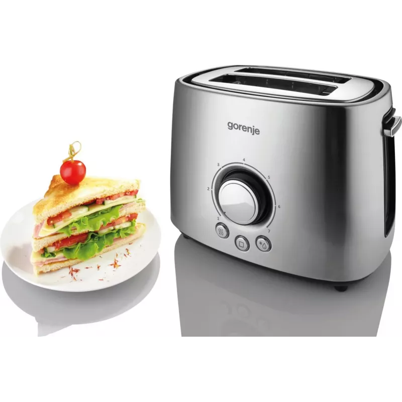 Gorenje T1000E 7 2 kromki 1000 W stal nierdzewna