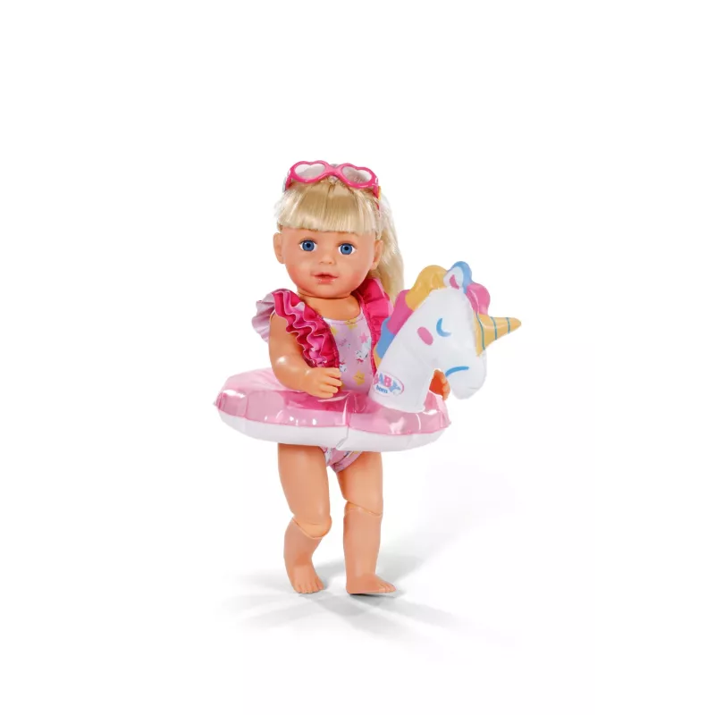 BABY born Zestaw kąpielowy Jednorożec 43cm, Strój kąpielowy dla lalki, 3 lat(a)