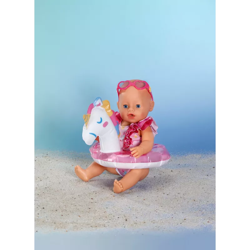 BABY born Zestaw kąpielowy Jednorożec 43cm, Strój kąpielowy dla lalki, 3 lat(a)