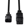 Przedłużacz sieciowy Lindy 2 m C14 na C19, czarny, 2 m, IEC C14, IEC C19, 250 V