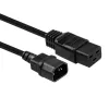 Przedłużacz sieciowy Lindy 2 m C14 na C19, czarny, 2 m, IEC C14, IEC C19, 250 V