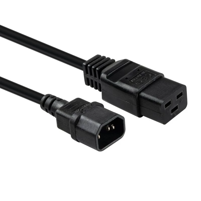 Przedłużacz sieciowy Lindy 2 m C14 na C19, czarny, 2 m, IEC C14, IEC C19, 250 V