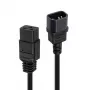 Przedłużacz sieciowy Lindy 1 m C14 do C19, czarny, 3 m, IEC C14, IEC C19, 250 V