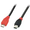Kabel OTG Lindy 0,5 m USB 2.0 Typ Micro-B na Mini-B, 0,5 m, Mini-USB B, Micro-USB B, USB 2.0, 0,48 Gbit/s, Czarny, Czerwony