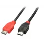 Lindy 2m USB 2.0 Type Micro-B do Micro-B OTG kabel, 2 m, Micro-USB B, Micro-USB B, USB 2.0, Wtyk/Wtyk, Czarny
