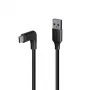 Kabel Lindy USB 3.2 Typ A na C, 1,5 m, kąt prosty 90°, 10 Gb/s