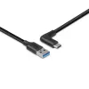 Kabel Lindy USB 3.2 Typ A na C, 1,5 m, kąt prosty 90°, 10 Gb/s