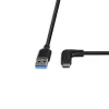 Kabel Lindy USB 3.2 Typ A na C, 1,5 m, kąt prosty 90°, 10 Gb/s