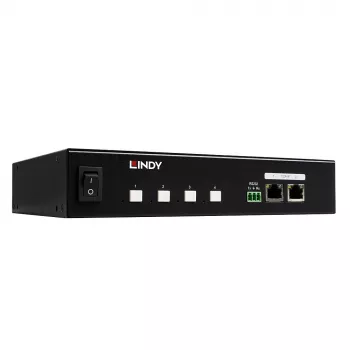 Lindy 32622 jednostka dystrybucji zasilania (PDU) 4 gniazda AC 1U Czarny