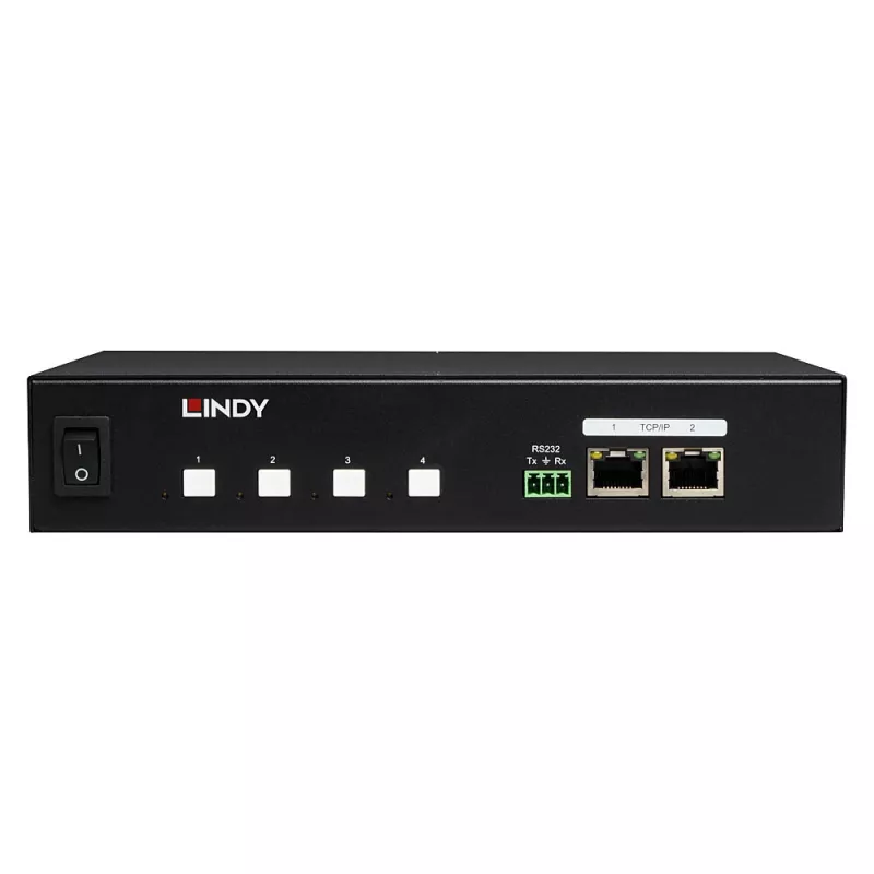 Lindy 32622 jednostka dystrybucji zasilania (PDU) 4 gniazda AC 1U Czarny