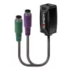 Lindy 100m PS/2 KM Cat.5e/6 Extender, Transmitter & receiver, Wired, 100 m, Cat5e, Cat6, Czarny, CE, FCC, RoHS & REACH, CP65