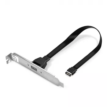 Pojedynczy port USB 3.1 Gen 2 typu C, panel tylny Lindy, 0,45 m, USB A, męski, męski, 0–65 °C, 0–70 °C