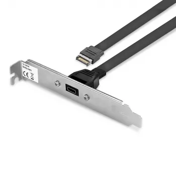 Pojedynczy port USB 3.1 Gen 2 typu C, panel tylny Lindy, 0,45 m, USB A, męski, męski, 0–65 °C, 0–70 °C