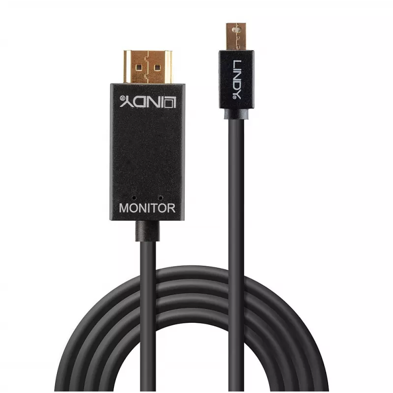 Lindy Kabel Mini DisplayPort/HDMI 4K30 (DP: pasywny) 5m