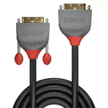 Lindy 2m DVI-D Dual Link Extension kabel, Anthra Line, 2 m, DVI-D, DVI-I, Męski, Żeński, Czarny