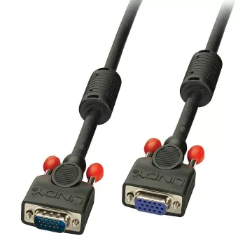 Przedłużacz Lindy 3m Premium SVGA do monitora, czarny, 3 m, VGA (D-Sub), VGA (D-Sub), męski, żeński, czarny