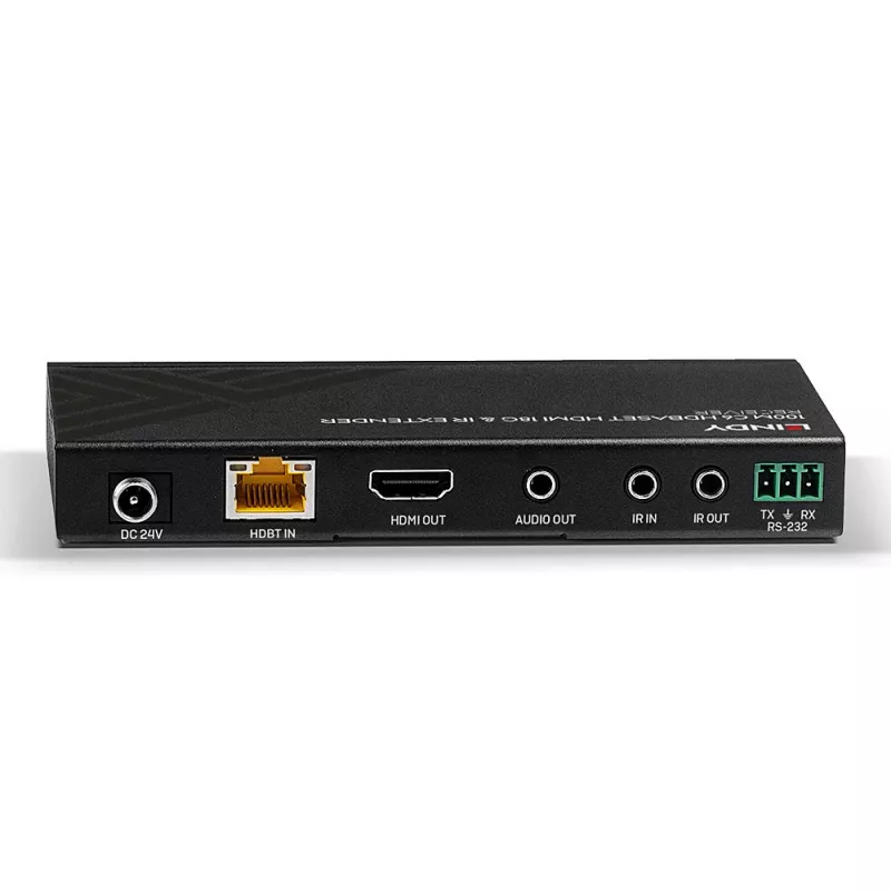 Lindy 100m Cat.6 HDMI 4K60, IR i RS-232 HDBaseT Extender, Odbiornik