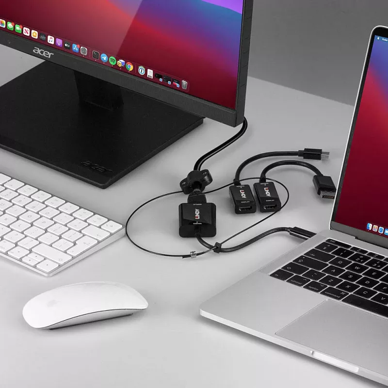 Lindy USB Type C, mDP i DisplayPort na HDMI 18G Converter Tether