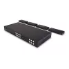 Lindy 150m Cat.6 4x4 HDMI 4K60 HDBaseT Matrycowy Ekspander, 3840 x 2160 pikseli, nadajnik i odbiornik AV, 150 m, Przewodowy, Czarny, HDCP