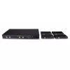 Lindy 150m Cat.6 4x4 HDMI 4K60 HDBaseT Matrycowy Ekspander, 3840 x 2160 pikseli, nadajnik i odbiornik AV, 150 m, Przewodowy, Czarny, HDCP