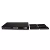 Lindy 150m Cat.6 4x4 HDMI 4K60 HDBaseT Matrycowy Ekspander, 3840 x 2160 pikseli, nadajnik i odbiornik AV, 150 m, Przewodowy, Czarny, HDCP