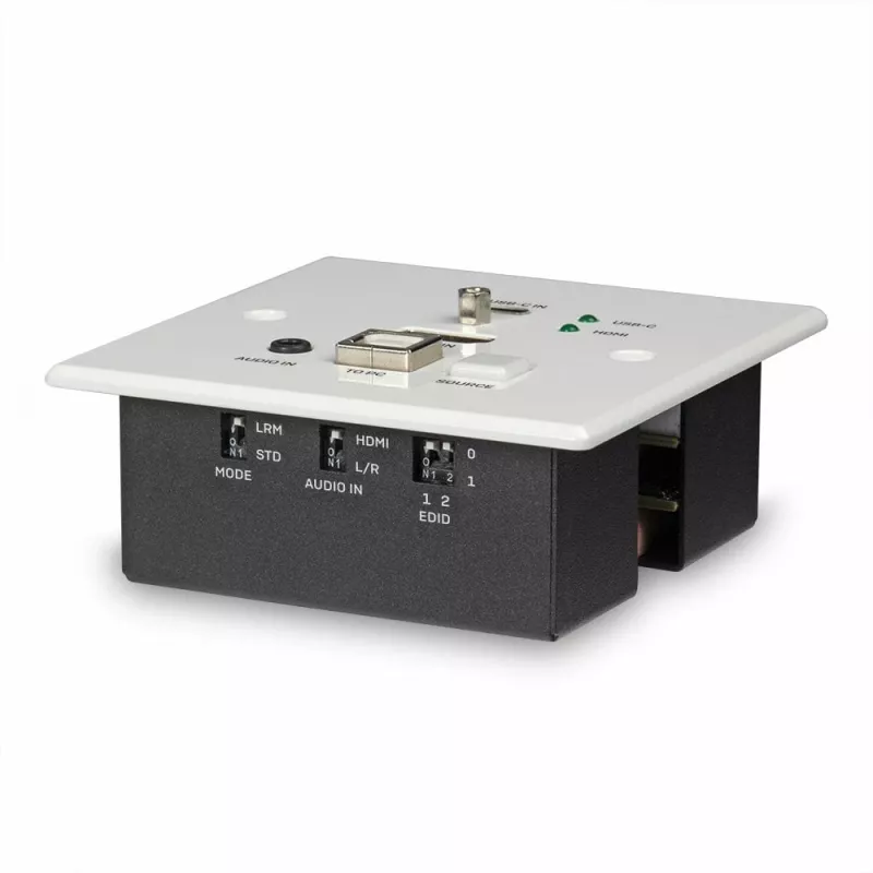 Lindy 150m Cat.6 HDMI 4K60 i Type C HDBaseT UK nadajnik KVM z płytą ścienną, nadajnik