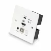 Lindy 150m Cat.6 HDMI 4K60 i Type C HDBaseT UK nadajnik KVM z płytą ścienną, nadajnik
