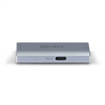 Lindy DisplayPort 1.4 Repeater, 7680 x 4320 pikseli, Wzmacniacz AV, 40 m, Przewodowy, Srebrny