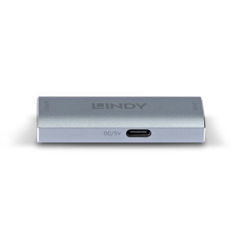 Lindy DisplayPort 1.4 Repeater, 7680 x 4320 pikseli, Wzmacniacz AV, 40 m, Przewodowy, Srebrny