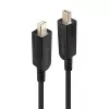Lindy 40m kabel hybrydowy światłowodowy Mini DisplayPort 1.4 z odłączanymi złączami DP