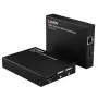 Lindy HDMI, KVM i IR Extender over IP, Nadajnik i odbiornik, Przewodowy, 150 m, Cat5e, Cat6, Czarny, Metal