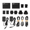 Lindy HDMI, KVM i IR Extender over IP, Nadajnik i odbiornik, Przewodowy, 150 m, Cat5e, Cat6, Czarny, Metal