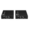Lindy HDMI, KVM i IR Extender over IP, Nadajnik i odbiornik, Przewodowy, 150 m, Cat5e, Cat6, Czarny, Metal