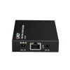Lindy HDMI, KVM i IR Extender over IP, Odbiornik, Nadajnik i odbiornik, Przewodowy, 150 m, Cat5e, Cat6, Czarny, Metal