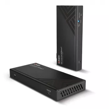 Lindy 150m Cat.6 DisplayPort 1.2, USB, IR i RS-232 HDBaseT KVM Extender