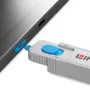 Lindy Zestaw blokad portów HDMI, niebieski (1x klucz, 4x blokady), Blokada portu + klucz, HDMI, niebieski, szary, tworzywo ABS, 1 szt., woreczek foliowy
