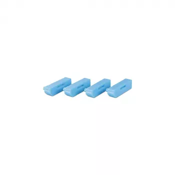 Lindy 40324 blokada portu Blokada portu + klucz DisplayPort Niebieski Akrylonitryl-butadien-styren (ABS) 5 szt.