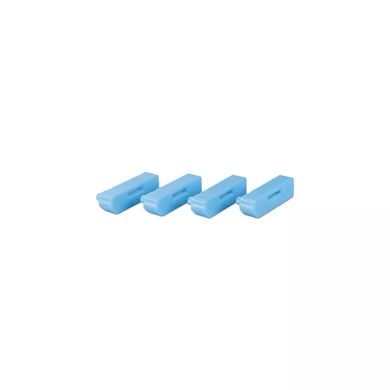 Lindy 40324 blokada portu Blokada portu + klucz DisplayPort Niebieski Akrylonitryl-butadien-styren (ABS) 5 szt.