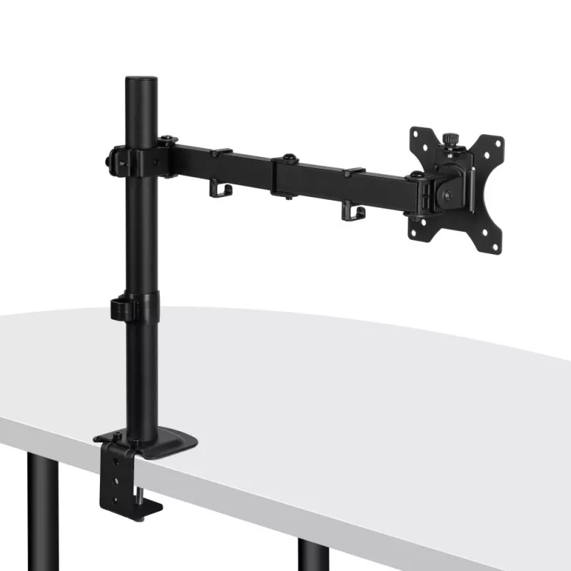 Lindy Pojedynczy regulowany uchwyt do monitora, 8 kg, 33 cm (13 cali), 81,3 cm (32 cale), 75 x 75 mm, 100 x 100 mm, Czarny
