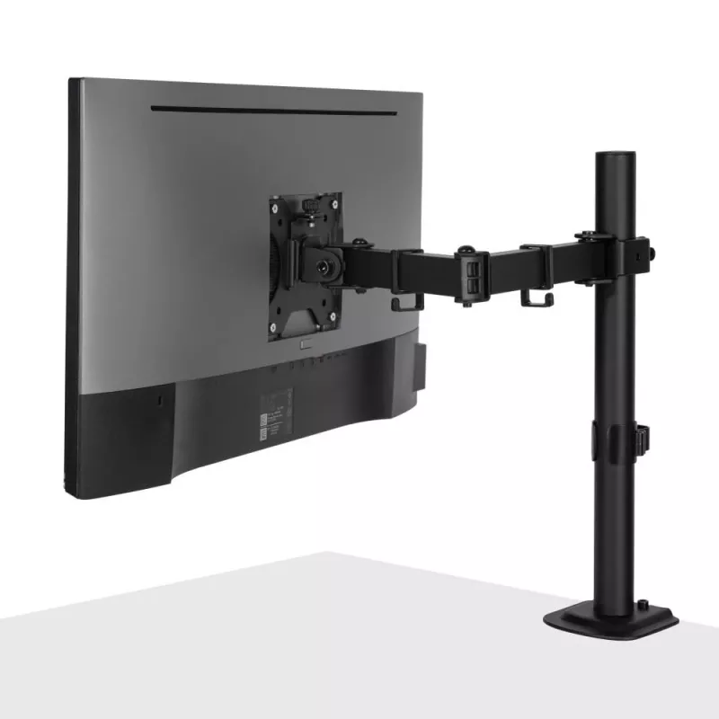Lindy Pojedynczy regulowany uchwyt do monitora, 8 kg, 33 cm (13 cali), 81,3 cm (32 cale), 75 x 75 mm, 100 x 100 mm, Czarny