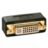 Lindy Premium DVI-D Coupler, męski na żeński, DVI-I, DVI-D, czarny