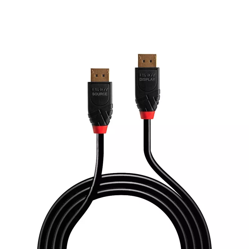 Lindy 5m Active DisplayPort 1.4 kabel, 5 m, DisplayPort, DisplayPort, Męski, Męski, 7680 x 4320 pikseli