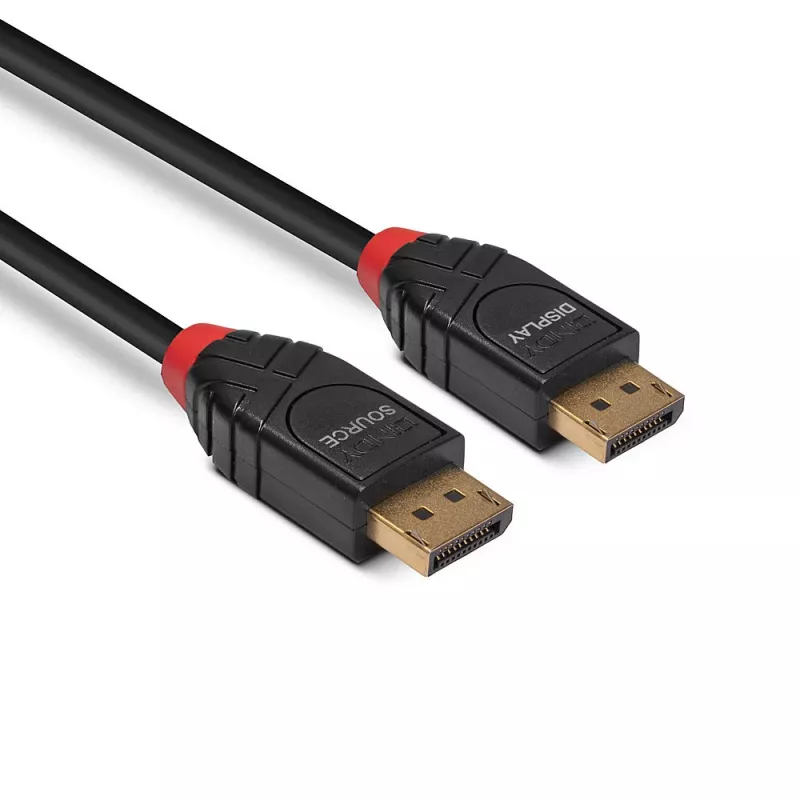 Lindy 5m Active DisplayPort 1.4 kabel, 5 m, DisplayPort, DisplayPort, Męski, Męski, 7680 x 4320 pikseli