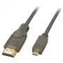 Lindy 0.5m High Speed Micro HDMI to HDMI kabel, 0,5 m, HDMI Typ A (Standard), HDMI Typ D (Micro), 3D, 10,2 Gbit/s, Czarny