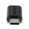 Lindy USB 3.2 Type C to C Adapter, USB 3.2 Type C, USB 3.2 Type C, Czarny