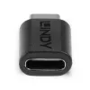 Lindy USB 3.2 Type C to C Adapter, USB 3.2 Type C, USB 3.2 Type C, Czarny